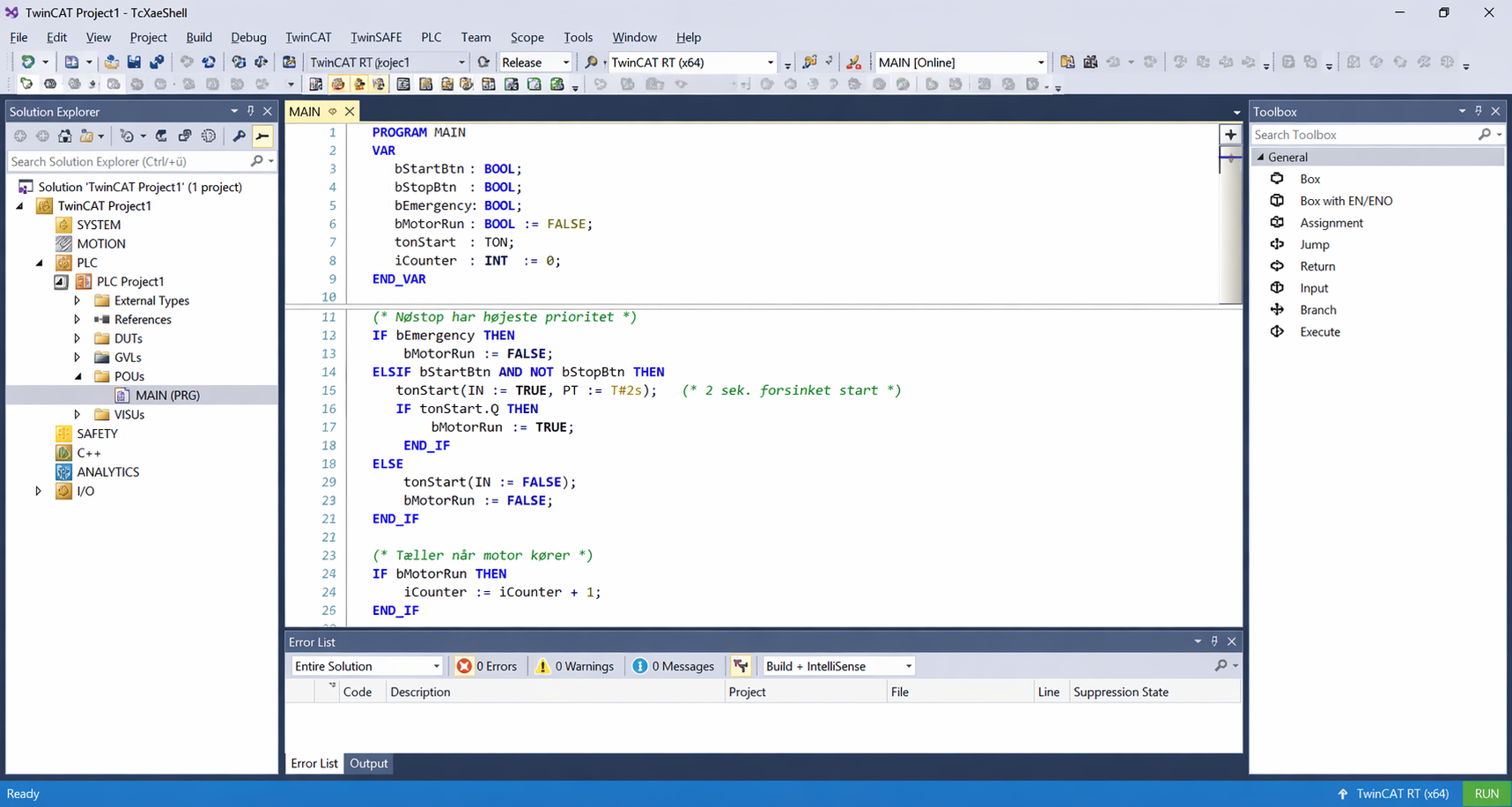 Beckhoff Programming